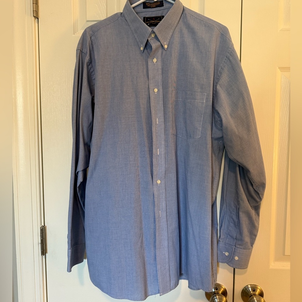 Men's Blue Button-Down Shirt